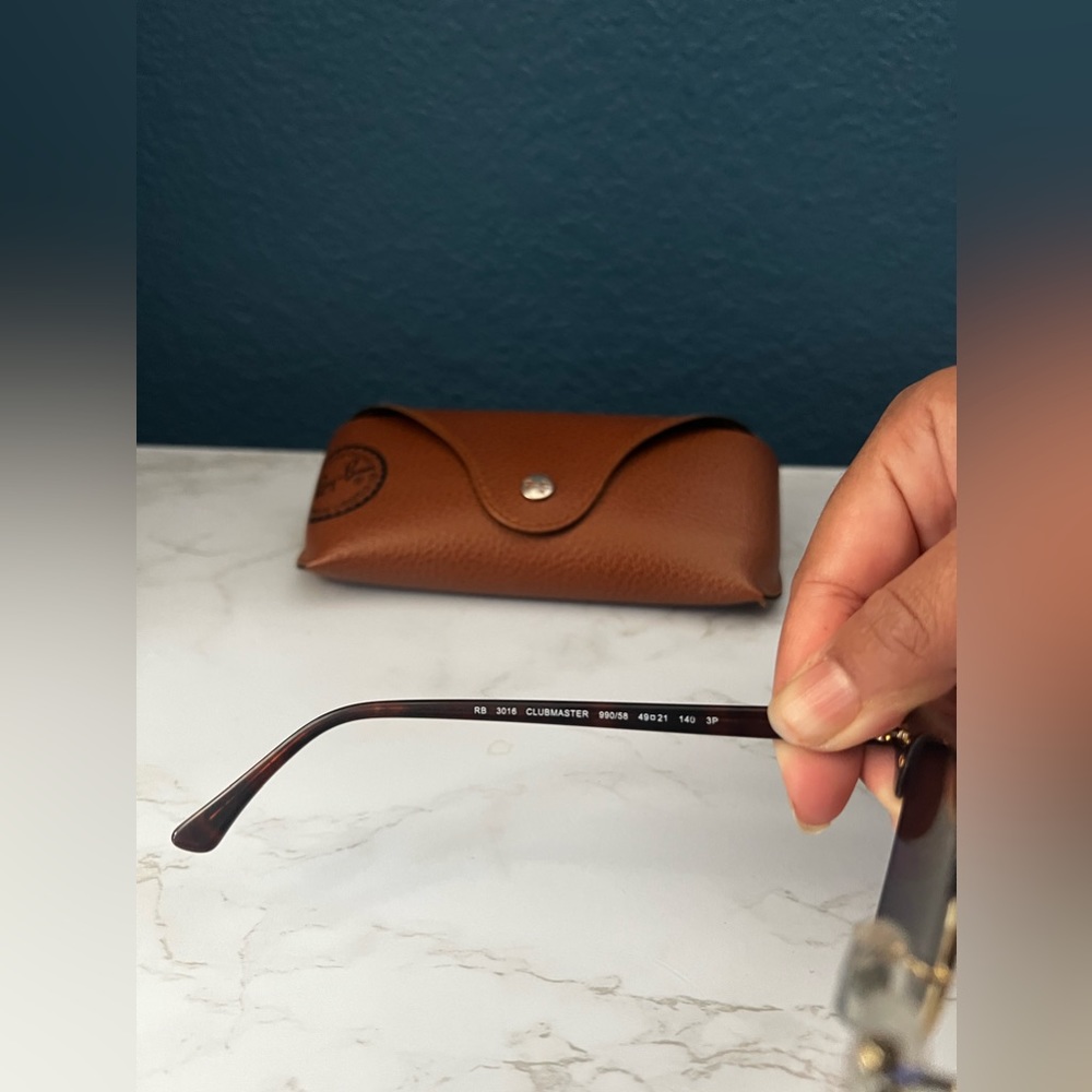 RayBan CLUBMASTER CLASSIC Polarized - Picture 5 of 9